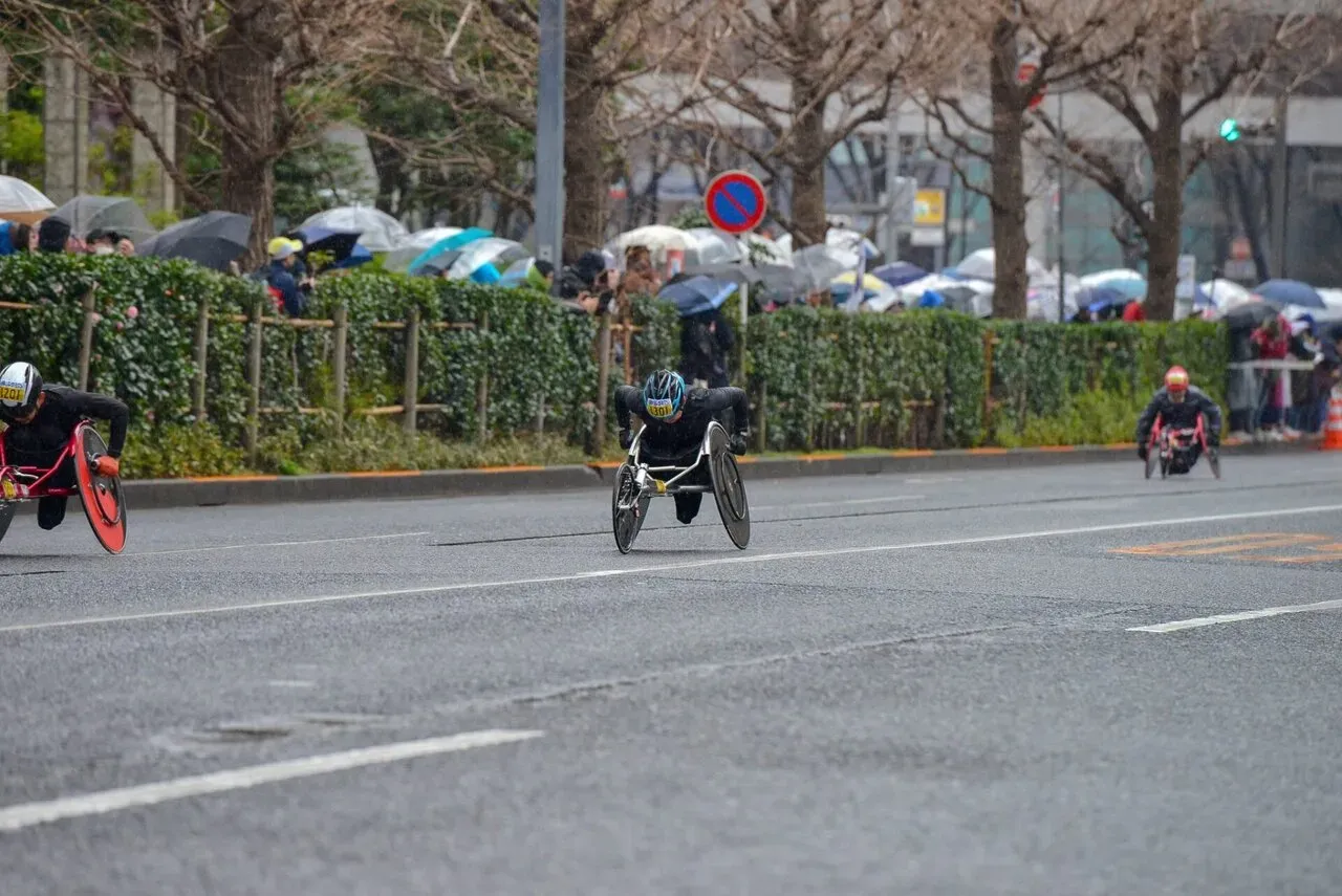 スタート直後のランナー（先頭）