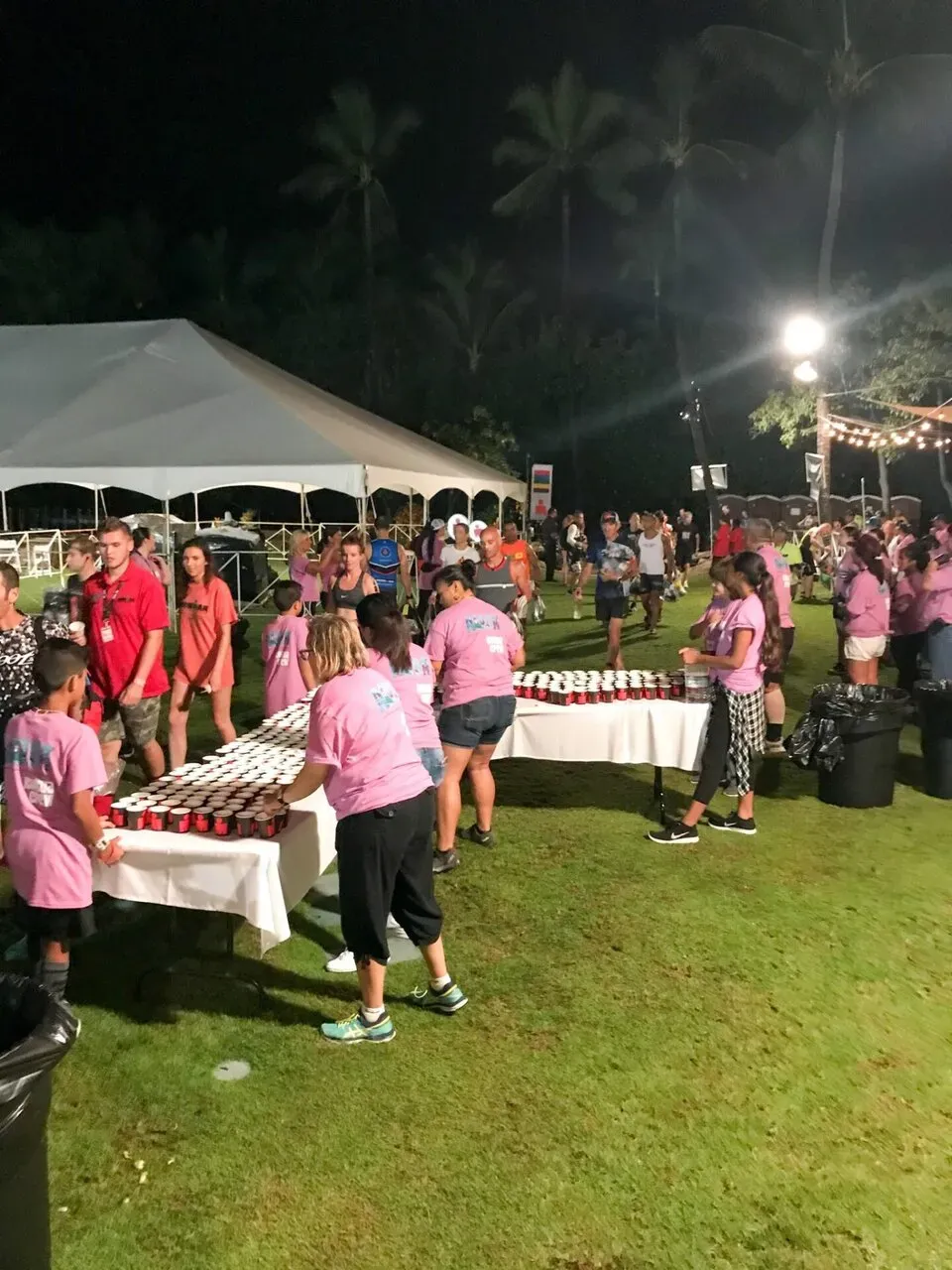 ハイドレーションと荷物預かりエリア