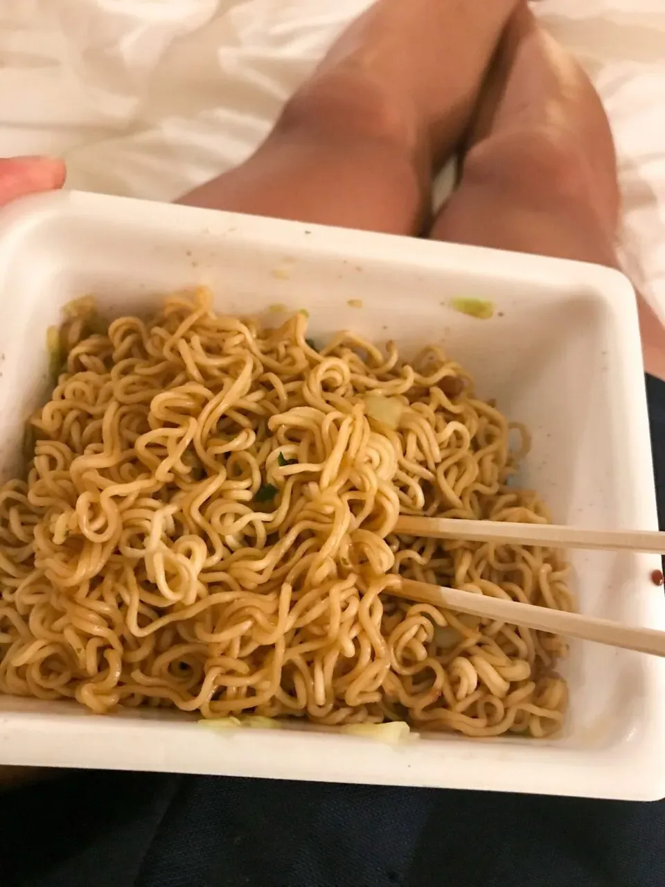 レース後のジャンクフード