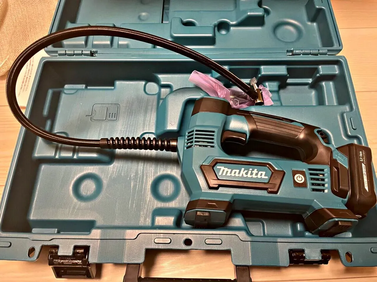 電動空気入れマシーンを導入して楽な空気入れ