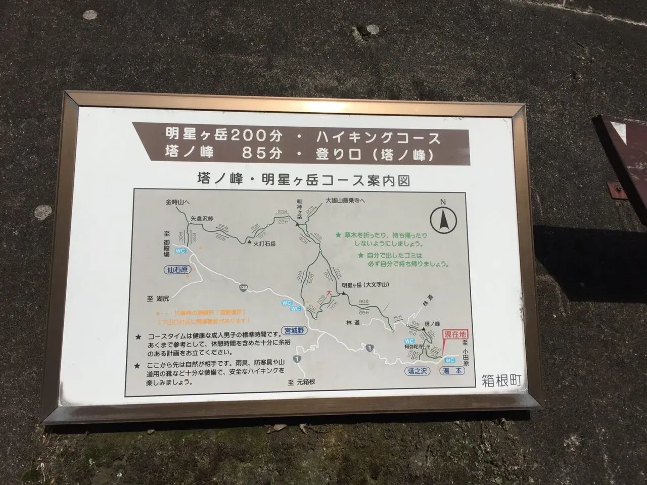 箱根外輪山 入り口がわかりづらい。。。