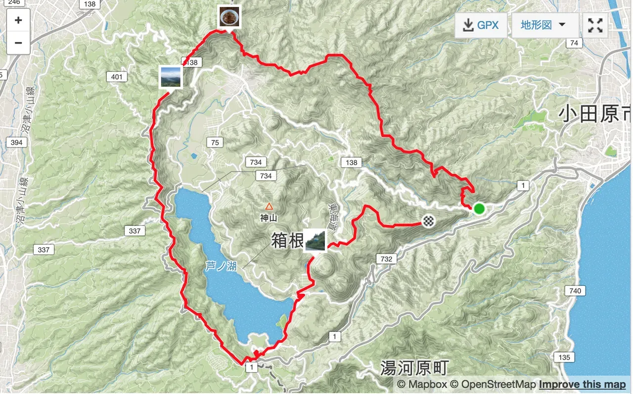 箱根外輪50km