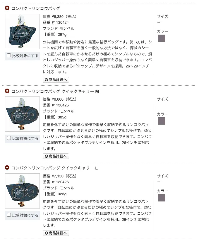 モンベルの輪行バッグを買ったのでインプレします - 画像3