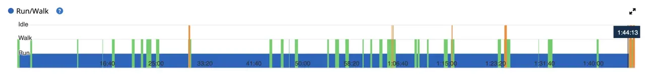 ランパートのペース推移グラフ