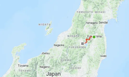 福島 ライド1日目（福島駅→磐梯吾妻スカイラインHC→猪苗代湖→会津若松） - 画像1